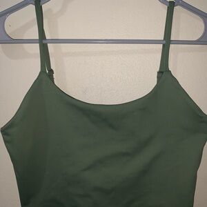 Reoria Olive Green Cropped Tank | Size Medium